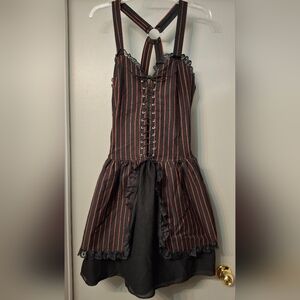 Y2K Subterranea Torrid Hot Topic Pinstripe Dress